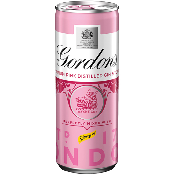GORDONS PINK G&T CAN 250X12
